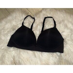 Maidenform DM2301 One Fabulous Fit 2.0 Wireless Bra Lined Womens 36B Black